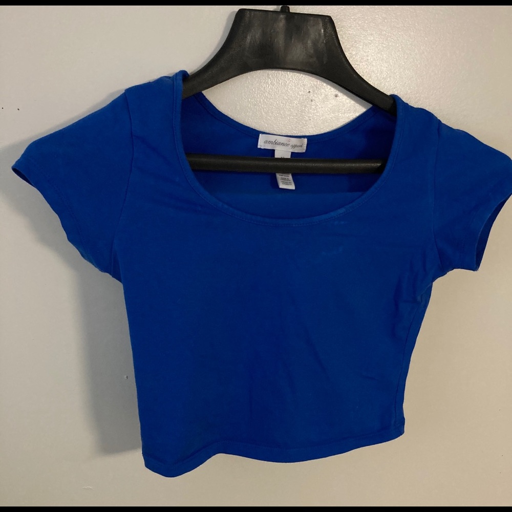 Blue Crop Top